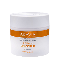 Купить Aravia Professional Гель-скраб против вросших волос Papain Gel-Scrub 300 мл 1 шт цена