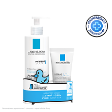 Купить La Roche-Posay Lipikar Набор для сухой кожи Бальзам АР+M 400 мл+Гель очищающий 100 мл 1 уп цена