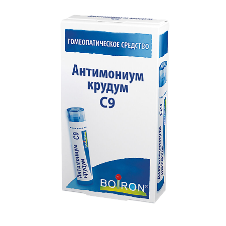Антимониум крудум C9 гранулы гомеопатические 4 г 1 шт