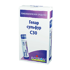 Изображение товара Гепар сульфур C30 гранулы гомеопатические 4 г 1 шт