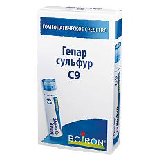 Купить Гепар сульфур C9 гранулы гомеопатические 4 г 1 шт цена