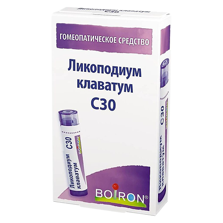 Ликоподиум клаватум С30 гранулы гомеопатические 4 г 1 шт