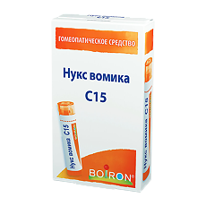 Купить Нукс вомика C15 гранулы гомеопатические 4 г 1 шт цена