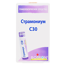 Купить Страмониум C30 гранулы гомеопатические 4 г 1 шт цена