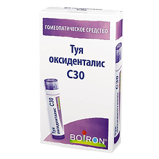 Изображение товара Туя оксиденталис C30 гранулы гомеопатические 4 г 1 шт