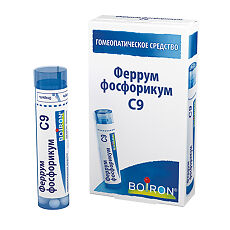 Купить Феррум фосфорикум C9 гранулы гомеопатические 4 г 1 шт цена