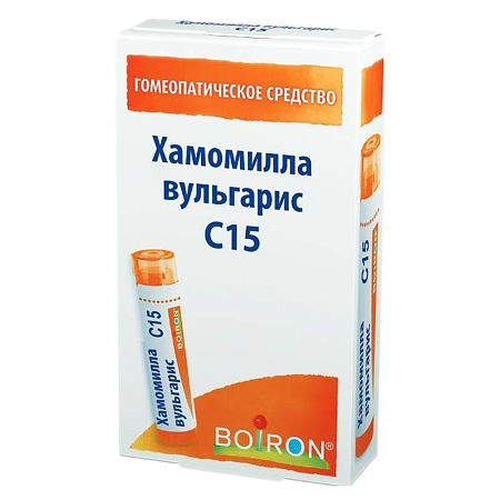 Хамомилла вульгарис C15 гранулы гомеопатические 4 г 1 шт