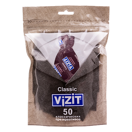 Презервативы VIZIT Classic классические 50 шт