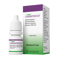 Купить Симбринза капли глазные 2 мг/мл+10 мг/мл 5 мл 1 шт цена