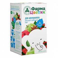 Купить ФармаЦветик детский травяной чай для иммунитета фильтр-пакет 1,5 г 20 шт цена