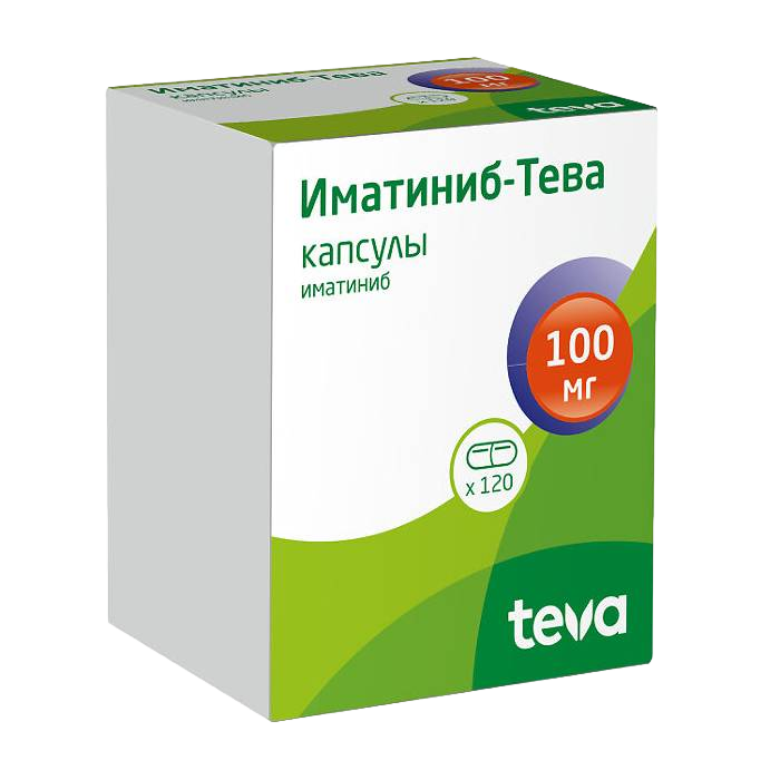 Иматиниб-Тева капсулы 100 мг 120 шт - , цена и отзывы, Иматиниб .