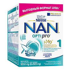 Купить NAN 1 Optipro Премиум Сухая молочная смесь с рождения 525 г 2 шт цена