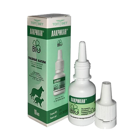 Лакрикан Био капли глазные для собак и кошек фл 10 мл (вет)