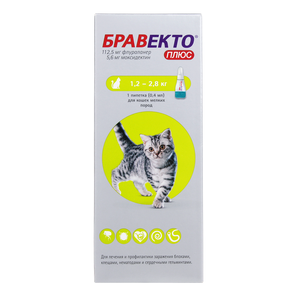 Цена Бравекто для кошек