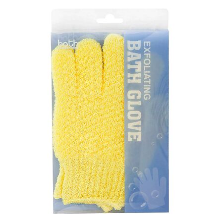 Перчатки Bath Glove отшелушивающие желтые 2 шт