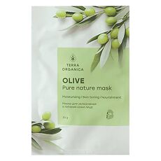 Купить Terra Organica Маска для лица тканевая Олива 30 г 1 шт цена