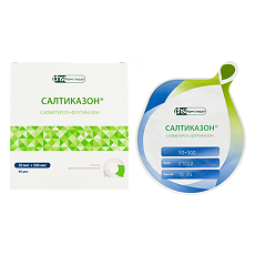 Купить Салтиказон порошок для ингаляций дозированный 50 мкг+500 мкг 60 шт цена