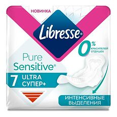 Купить Libresse Ultra Pure Sensitive Прокладки гигиенические Super 7 шт цена
