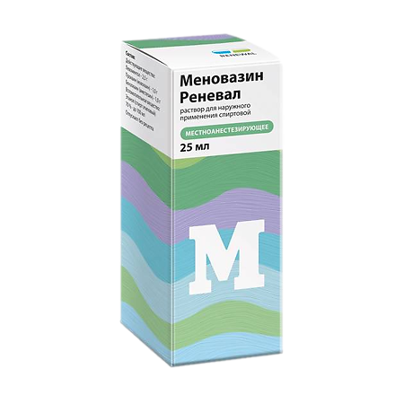Меновазин Реневал раствор для наружного применения спиртовой 25 мл 1 шт