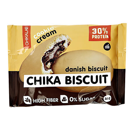 Chikalab Печенье неглазированное с начинкой Бисквит датский 50 г 1 шт