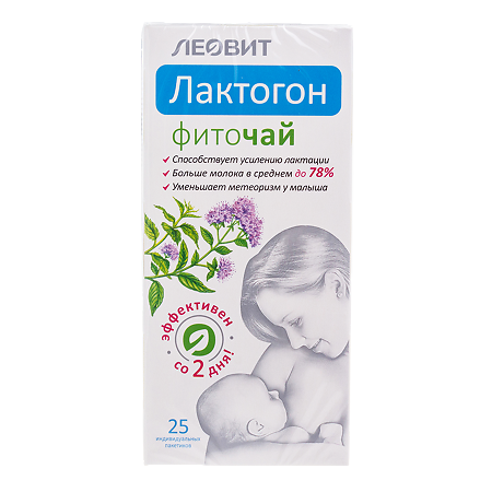 Леовит Фиточай Лактогон пакеты по 1,5 г 25 шт