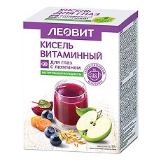 Купить Леовит Кисель Витаминный для глаз с лютеином пакеты по 18 г 5 шт цена
