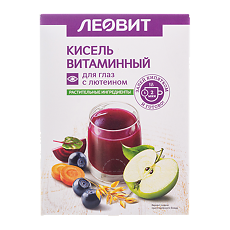 Купить Леовит Кисель Витаминный для глаз с лютеином пакеты по 18 г 5 шт цена