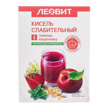 Леовит Кисель Слабительный пакеты по 20 г 5 шт