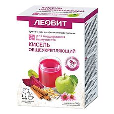 Купить Леовит Кисель Общеукрепляющий пакеты по 20 г 5 шт цена