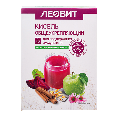 Леовит Кисель Общеукрепляющий пакеты по 20 г 5 шт