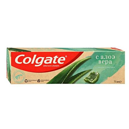Colgate Зубная паста Naturals Забота о деснах с алоэ вера 75 мл 1 шт