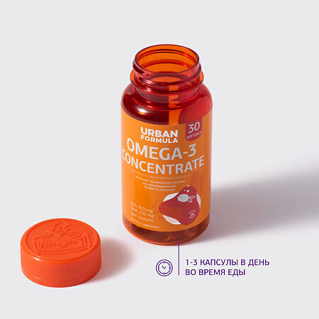 Urban Formula Omega-3 Concentrate Омега 3–60 % капсулы массой 1420 мг 30 шт