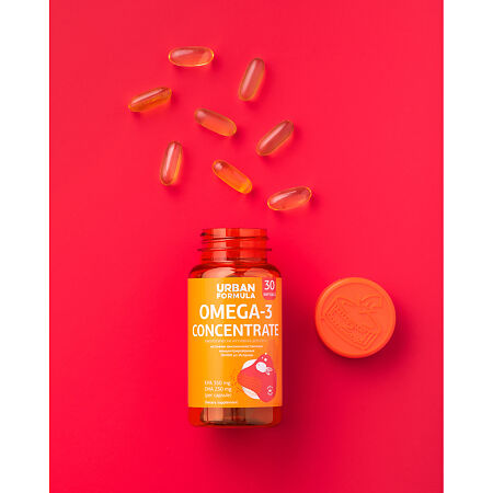 Urban Formula Omega-3 Concentrate Омега 3–60 % капсулы массой 1420 мг 30 шт