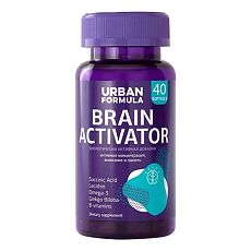 Купить Urban Formula Brain Activator/Брейнер Активатор капсулы массой 600 мг 40 шт цена