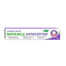 Купить Мирамед зубная паста антисептик туба 75 мл 1 шт цена