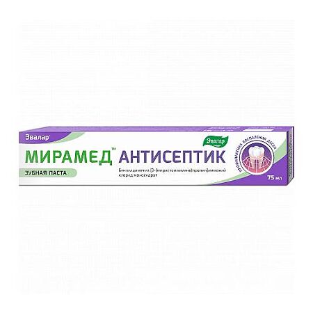 Мирамед зубная паста антисептик туба 75 мл 1 шт