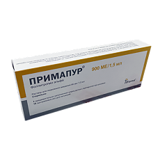 Купить Примапур раствор для п/к введ 66 мгк/1,5 мл 1,5 мл картриджи в шприц-ручке 1шт.+иглы 10 шт цена