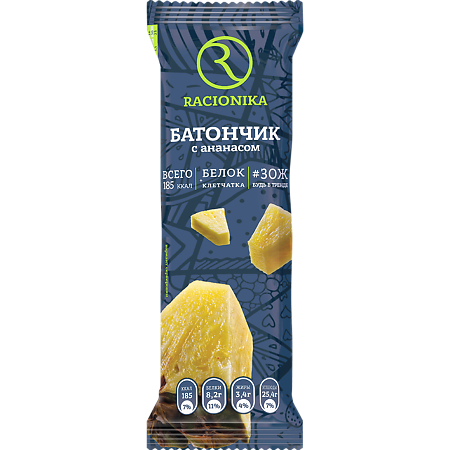 Изображение товара Рационика Диет Батончик ананас 60 г 1 шт