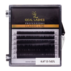Купить Ideal Lashes Ресницы микс 6 линий (темно-кор) D 0.07* 7-12 1 шт цена