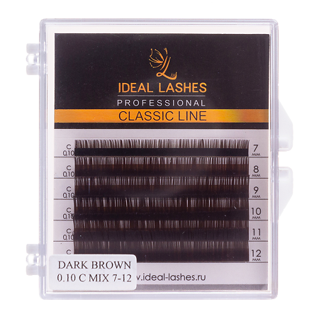 Ideal Lashes Ресницы Classic Line микс 6 линий C 0.10* 7-12 1 шт
