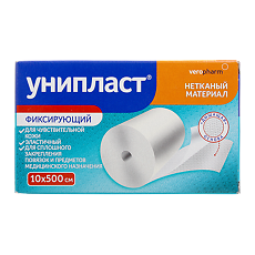 Купить Лейкопластырь Унипласт фиксирующий на нетканой основе 10х500 см 1 шт цена