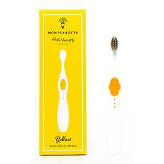 Купить MontCarotte Детская зубная щетка Желтая soft 1 шт цена