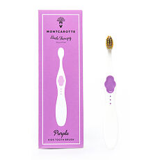 Купить MontCarotte Детская зубная щетка Фиолетовая soft 1 шт цена