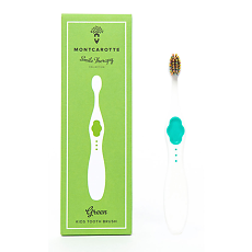 Купить MontCarotte Детская зубная щетка Зеленая soft 1 шт цена