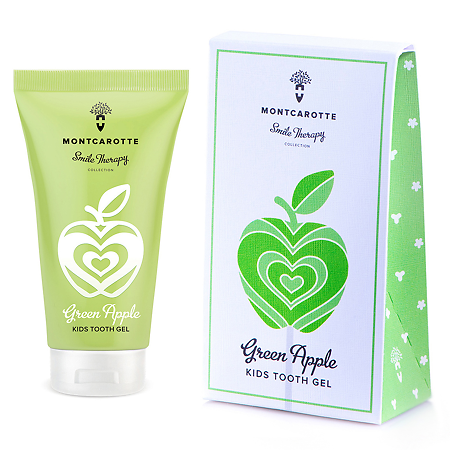 Изображение товара Детский зубной гель Зеленое Яблоко MontCarotte 30 мл для защиты эмали и профилактики кариеса