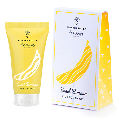 Изображение товара Детский зубной гель MontCarotte Сладкий Банан 30 мл для безопасного ухода