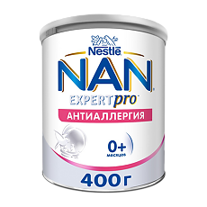 Изображение товара NAN ExpertPro Антиаллергия Сухая cмесь с 0 мес 400 г 1 шт