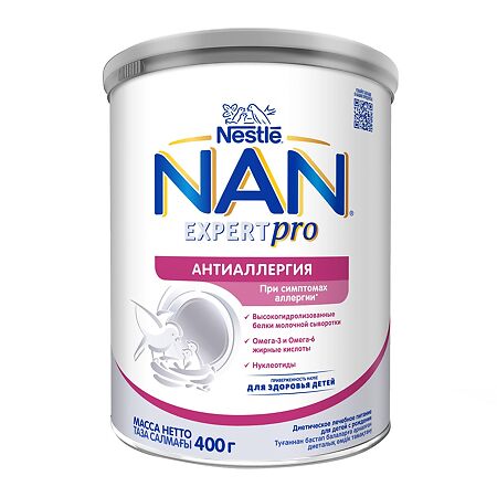 NAN ExpertPro Антиаллергия Сухая cмесь с 0 мес 400 г 1 шт