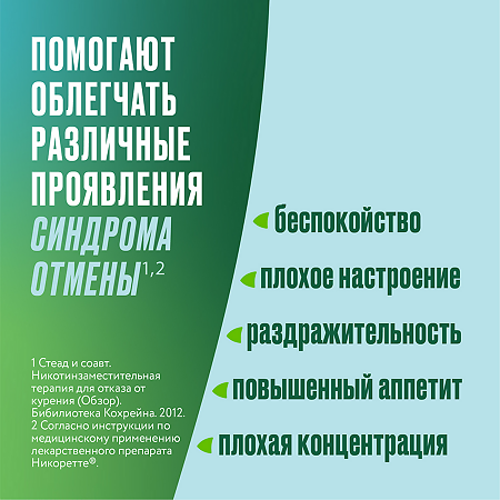 Никоретте таблетки для рассасывания фруктовые 4 мг 20 шт