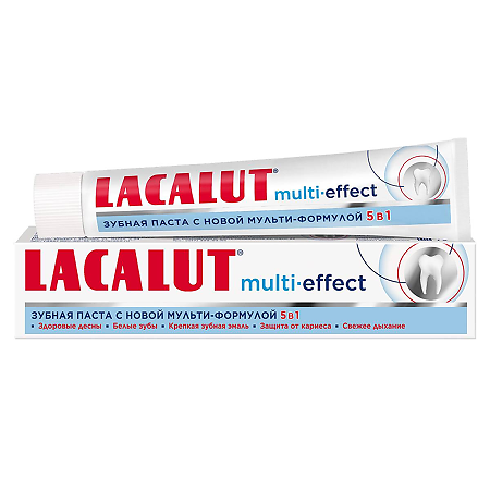 Lacalut Multi-effect 5в1 Зубная паста 50 мл 1 шт